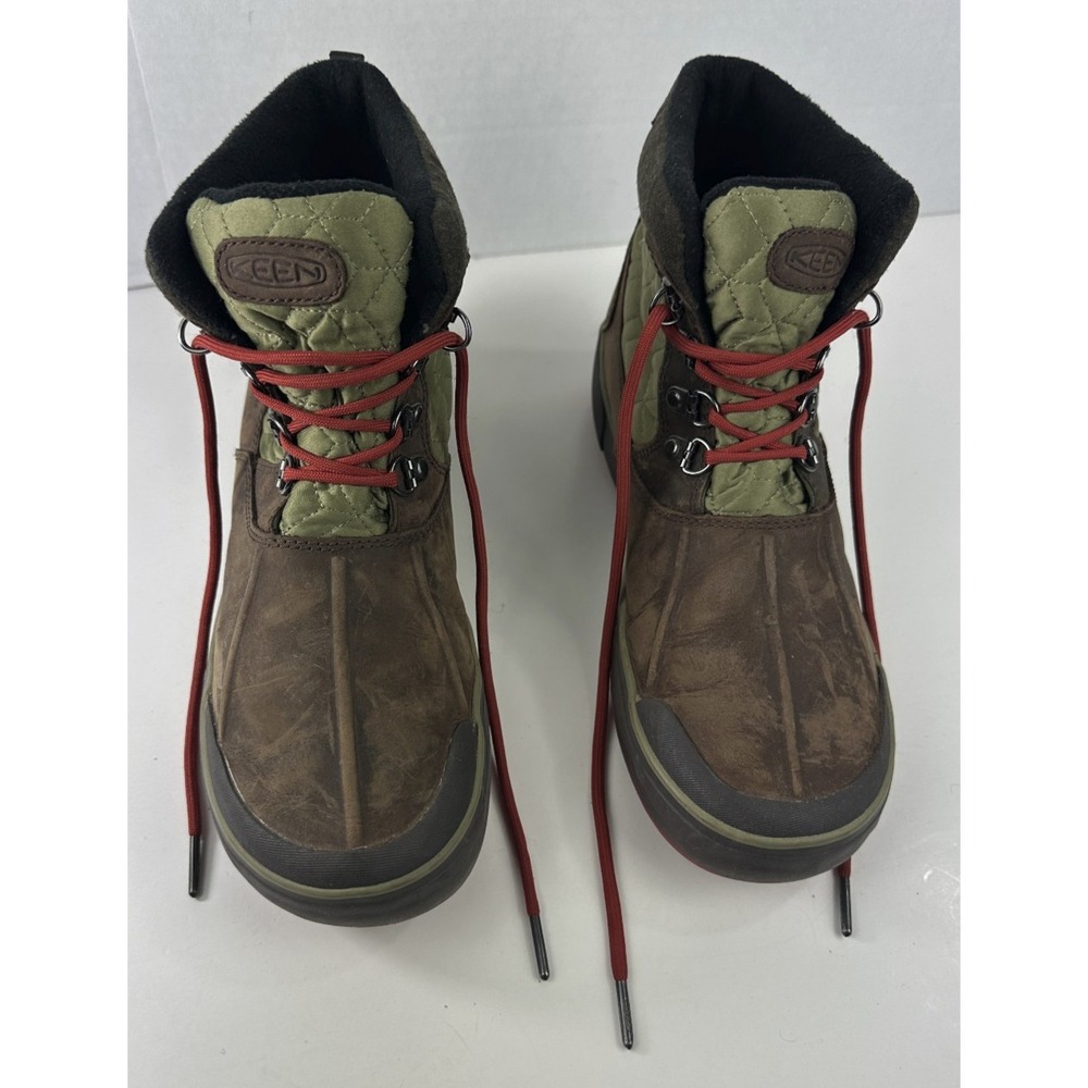Keen Elsa Boot II Quilted Brown Green Red Lace Waterproof Bootie Women's 9.5 - Picture 13 of 13